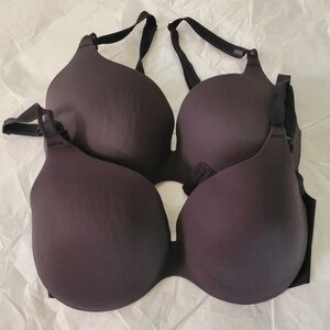 Maidenform Dark Gray Seamless Bra Pair